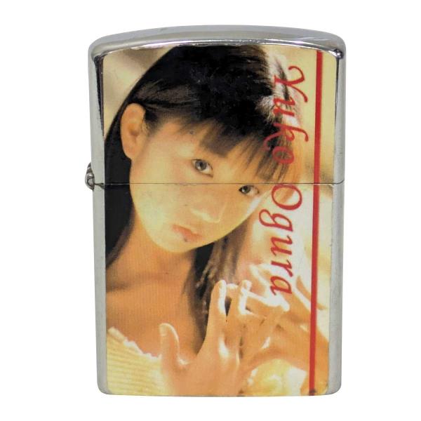 メール便送料無料 未使用品 オイルライター ゆうこりん プリント 小倉 優子 ジッポ 型 オイル燃焼ライター