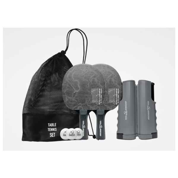 テーブルに取り付けるだけのかんたん卓球セットインドアからアウトドアまでどこでもご利用いただけます。ネットは伸縮可能なので幅のサイズにとらわれず設置が可能です。収納もコンパクトに出来ます。卓球はもちろんのこと、コート分けがしたいときの仕切り線...