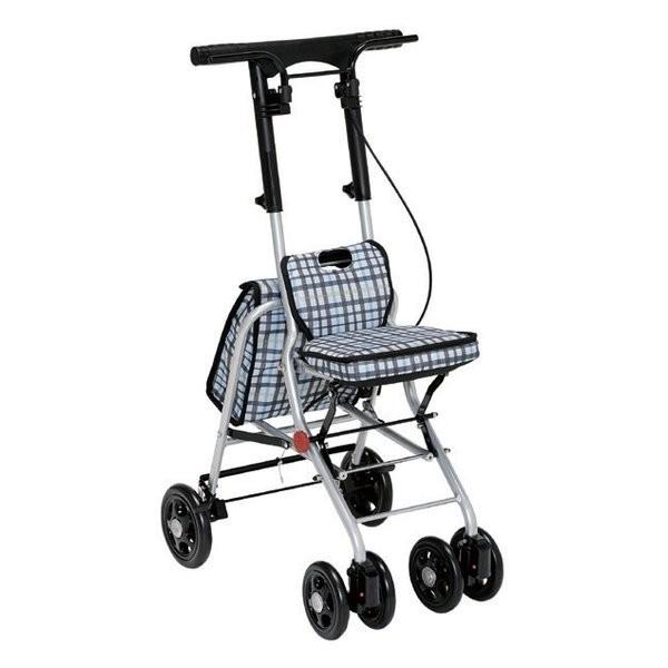 美品　テイコブ シプール／チェックブラック（幸和製作所）BKS　シルバーカー Tacaof テイコブ シプール／チェックブラック（幸和製作所