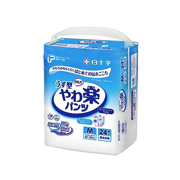 サルバ （ケース販売）PUサルバ やわ楽パンツ うす型パンツタイプ M