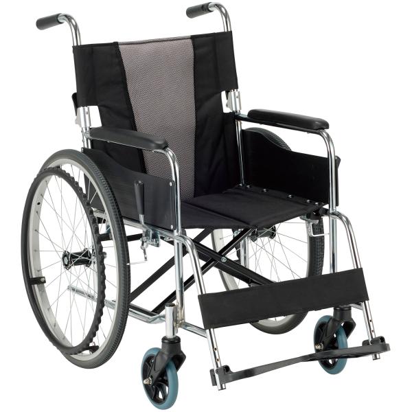 マキテック エコノミーシリーズ スチール製車いす EX-11KGS 座面幅42cm