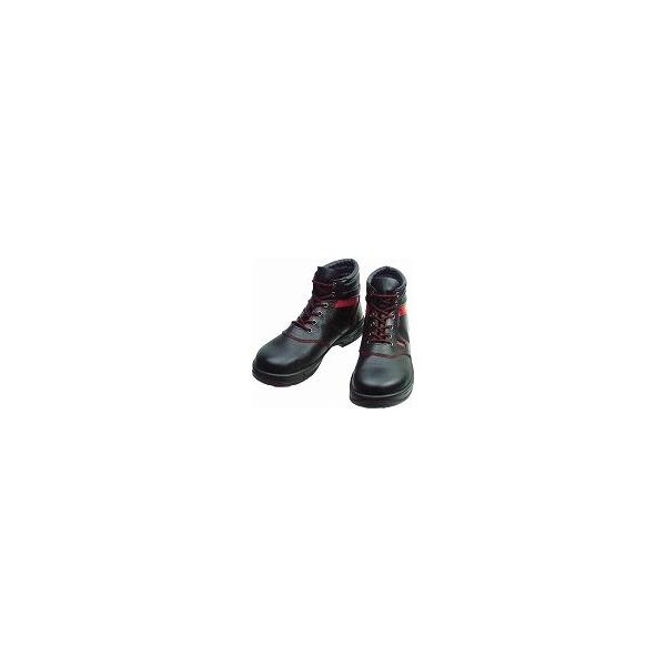 シモン　安全靴　編上靴　ＳＬ２２−Ｒ黒／赤　２５．０ｃｍ　ＳＬ２２Ｒ２５．０