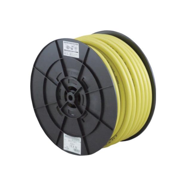 三洋化成 散水ホース スパイダーホース 黄 内径15mm×外径20mm×長さ50m 定尺品