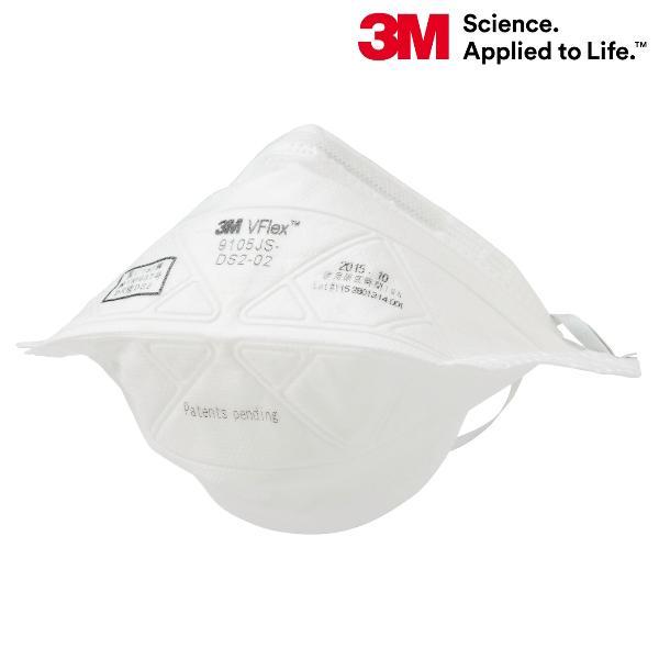 3M 送料無料 使い捨て防塵マスク Vフレックス 9105JS-DS2