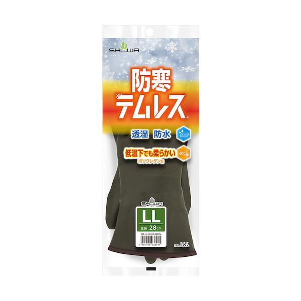 他サイト： ショーワ 防寒テムレス No.282 オリーブグリーン LLサイズ 1双 (あすつく)の商品画像