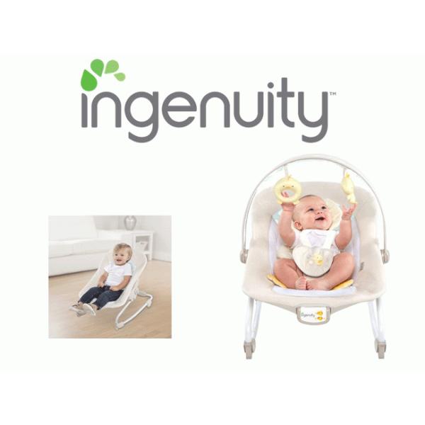 インテリアの邪魔をしないナチュラルな色合いが人気のバウンサー！！多機能でママも赤ちゃんも嬉しい♪リクライニング機能、あひるのボルスター、メロディ機能、バイブレーション機能など赤ちゃんにとって嬉しい機能が満載のロッカーです。シートを固定するこ...