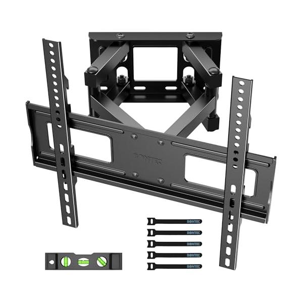 BONTEC テレビ壁掛け金具 23〜65インチ対応 耐荷重45kg VESA400×400mm 多角度調整 LCD・LED・OLED対応