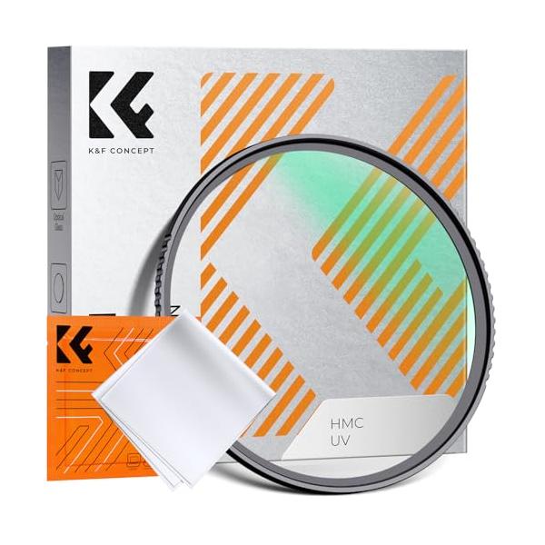 K&F CONCEPT 67mm MCUVフィルター レンズ保護フィルター 高透過率 18層コーティング 紫外線カット 光学ガラス 薄枠 レンズ
