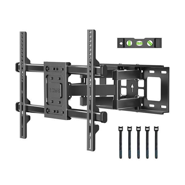 BONTEC テレビ壁掛け金具 32〜75インチ対応 デュアルアーム式 フルモーション 耐荷重60kg VESA600×400mm