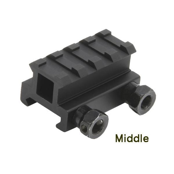 ●M4マウントベース●高さ：18.5ミリ●長さ：45ミリ※アサルトライフルからハンドガンまで使うことのできる汎用性の高いマウントベース