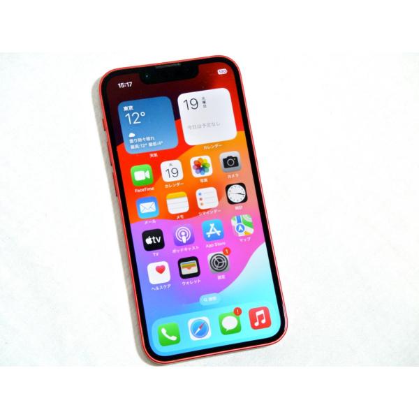 Bランク品（中古美品）IMEIチェック＝KDDI判定結果：○iPhone 13 mini (PRODUCT)RED 256GB SIMフリー [レッド]