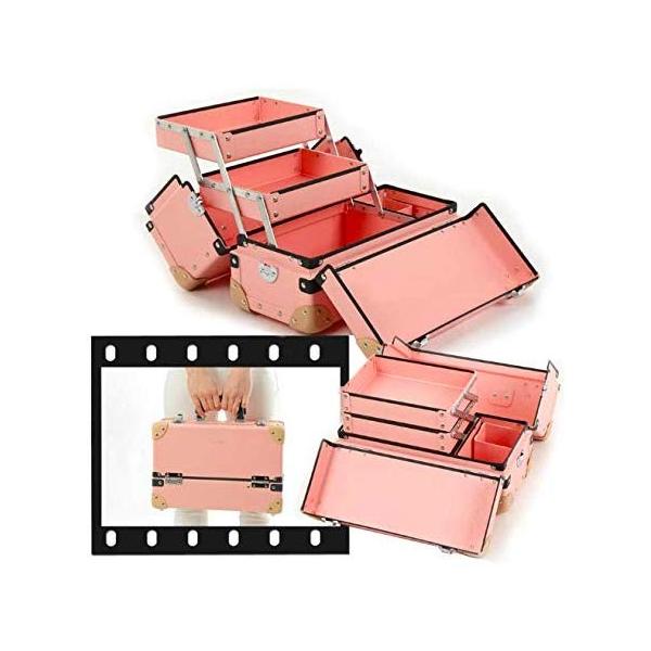 メイクボックス コスメボックス Mサイズ プロ用 ツール 収納 軽量 大容量 日本製 職人手作り ヴォヤージュデザイン 全7色 グラスマーブ Prayatnonline Org