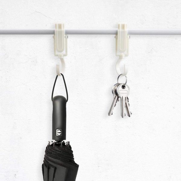 T B 15個入 洗濯バサミ クリップ フック付き 洗濯ピンチ 360 回転可能 耐荷重は1kg まで ホワイトプラスチック製クリップ 服ピ Www Nlqp Com