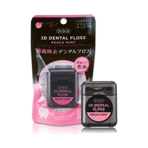 エクロール　Ｄｒオーラル　３Ｄデンタルフロス　ピーチミント　50m