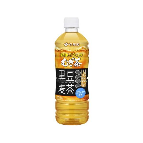 伊藤園（ITO EN） 健康ミネラルむぎ茶 黒豆麦茶 650ml×24個セット