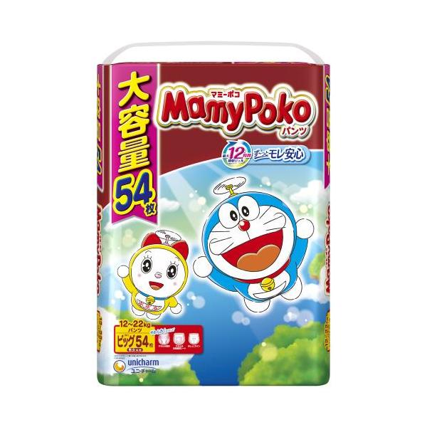 ユニ・チャーム　マミーポコパンツ　ドラえもん　ビッグ　54枚×3個セット