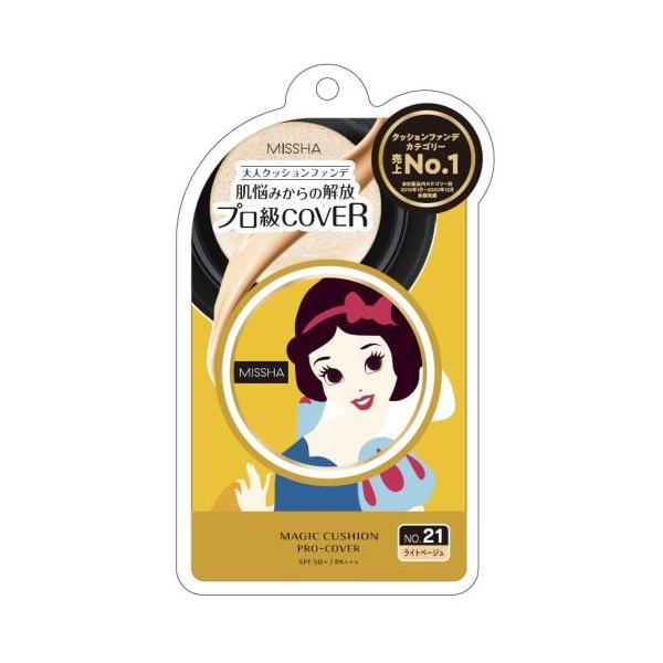 ミシャジャパン　ミシャ　Mクッションファンデーション(プロカバー)No.21白雪姫デザイン　15g