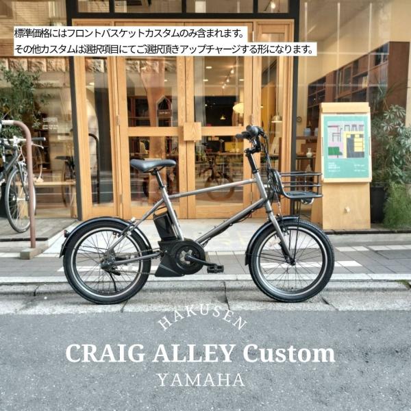 PAS CRAIG ALLEY(パスクレイグアリー)【個性的なアルミパイプバスケット搭載】フルカスタム対応　YAMAHA(ヤマハ) BMX電動アシスト自転車・E-bike(イーバイク)