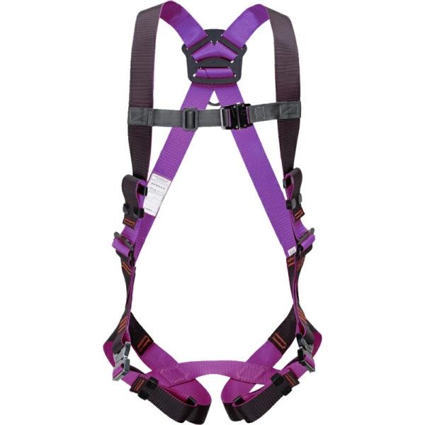 装着性・安全性を兼ね備えたワンランク上のハーネス墜落防止用器具の規格適合品ゆるやかなV字型で束縛感が少なく、腰部の交差部が可動し、身体の複雑な動きにもフィットまた、墜落時にはお尻を包み込む状態になるため救助までの耐久時間が向上しますメーカー...