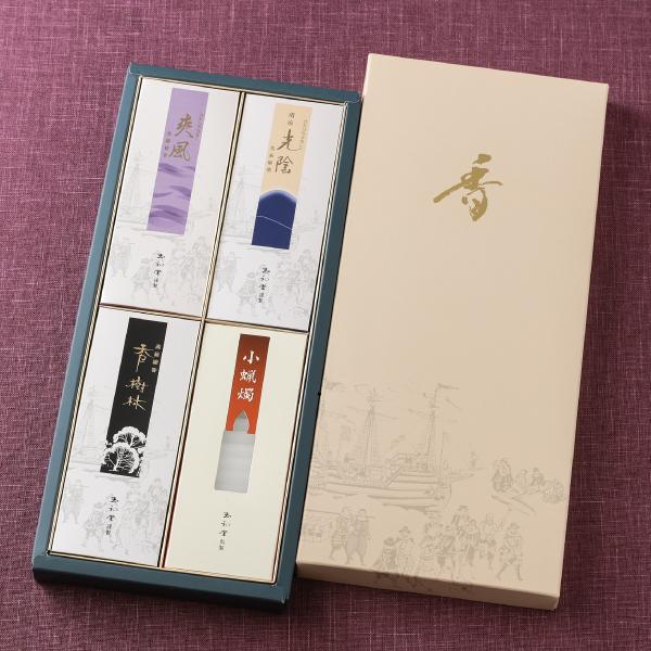 進物線香 玉初堂 香 セレクト 4種詰め合わせ No.15 ＃6088『あすつく