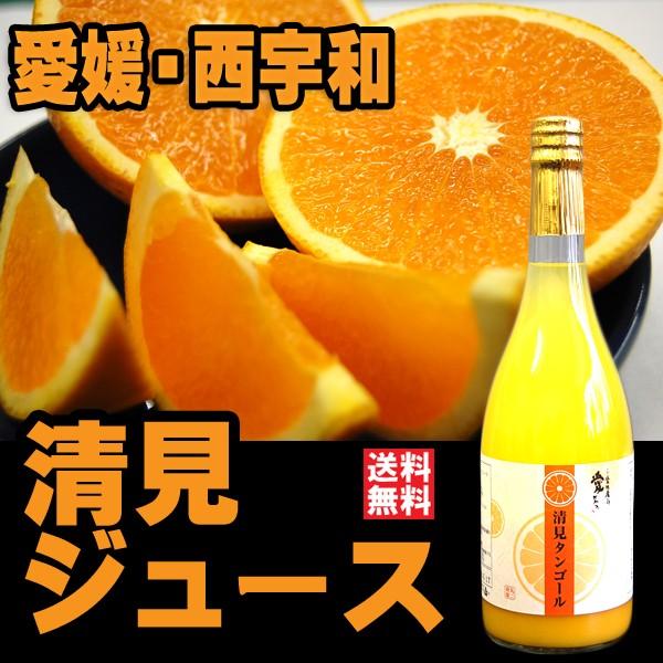 愛媛産 清見100％ストレートジュース（720ml×6本）送料無料