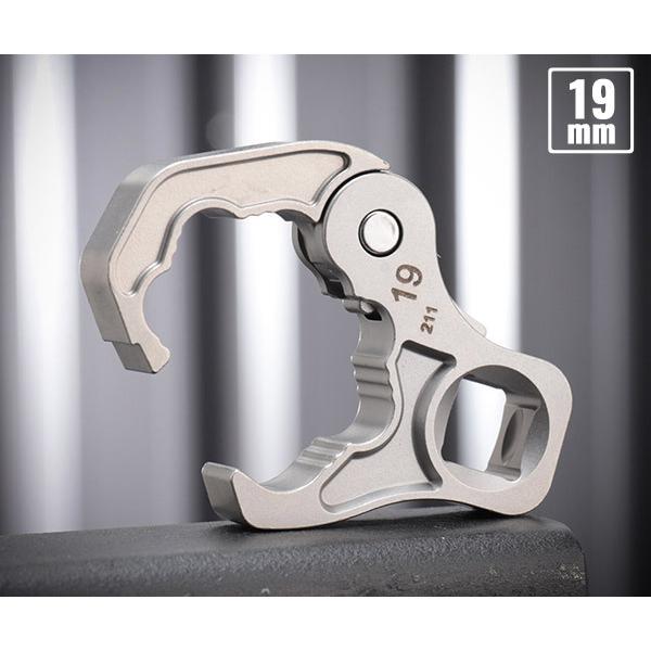 TONE（トネ） クイックオープンクロウフットレンチ 対辺寸法19mm 差込