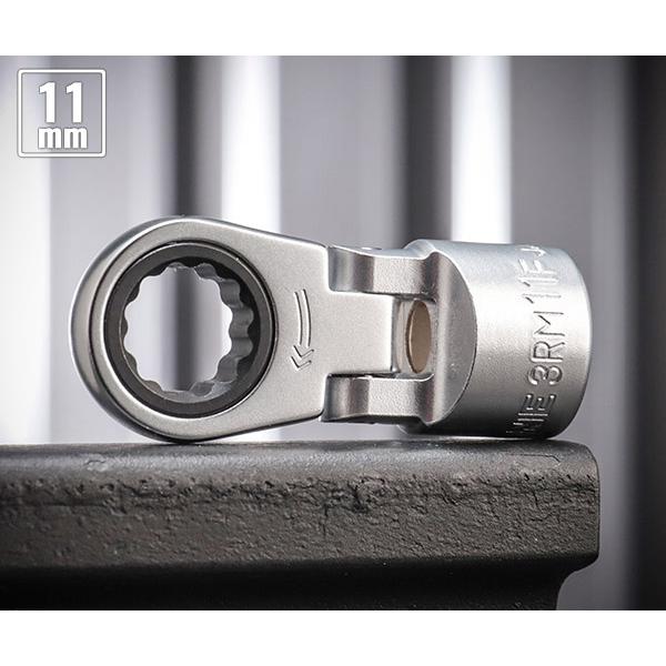 トネ　19mm 3/4ラチェット TONE（トネ） フレックスラチェットめがねソケット 対辺寸法11mm 差込
