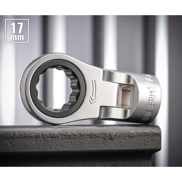 TONE 9.5sq. フレックスラチェットめがねソケット 17mm 3RM-17F TONE 9.5sq. フレックスラチェットめがねソケット 17mm 3RM-17F