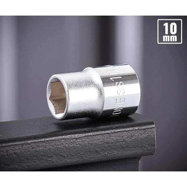 SE SYN3 6本セット TONE（トネ） ソケット(6角) 対辺寸法10mm 全長26mm (3S-10