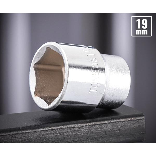TONE（トネ） ソケット(6角) 対辺寸法19mm 全長32mm (3S-19