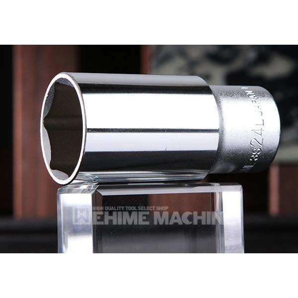 他サイト： TONE ディープソケット(6角) 対辺寸法24mm 全長64mm (3S-24L)(4953488156454) トネの商品画像