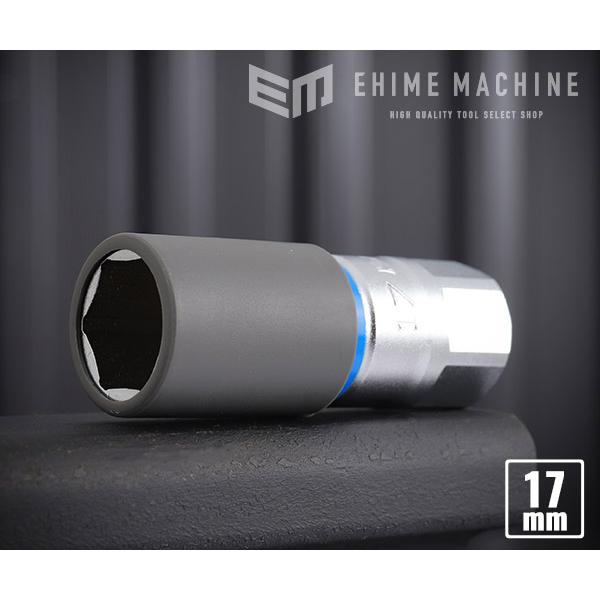 Z-EALフリーターンクロスレンチ(4711XZ)にマッチしたホイールナットソケット！ホイールナットソケットでは定番となったホイールへの接触ダメージを軽減する樹脂製ホイールプロテクターとナット頂点を保護するストッパーを搭載し、一目でサイズが...