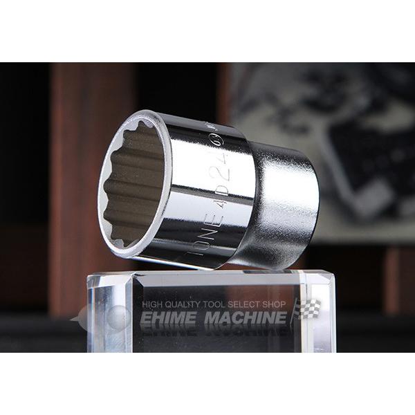 TONE（トネ） ソケット(12角) 対辺寸法24mm 全長41mm (4D-24
