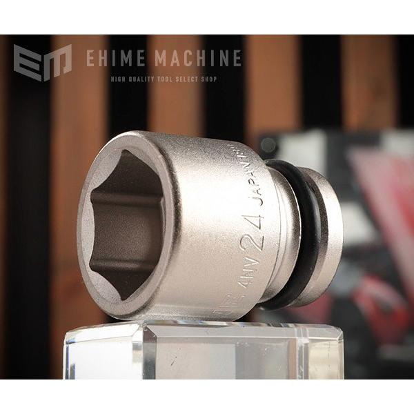 TONE インパクト用ソケット 対辺寸法24mm 全長42mm (4NV-24)(4953488265910) トネ