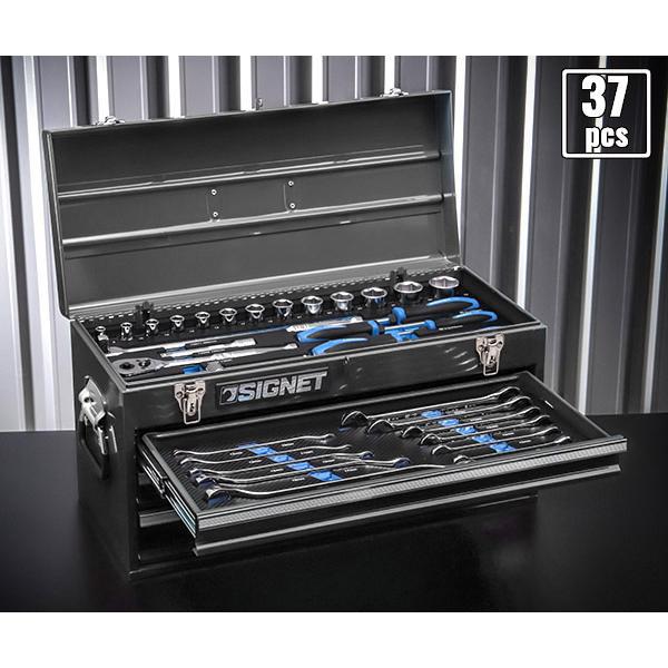 SIGNET 【限定特価】SIGNET 工具セット 37点 800S-3722MBK 1/2DR SIGNET 【限定特価】SIGNET 工具セット 37点 800S-3722MBK 1/2DR