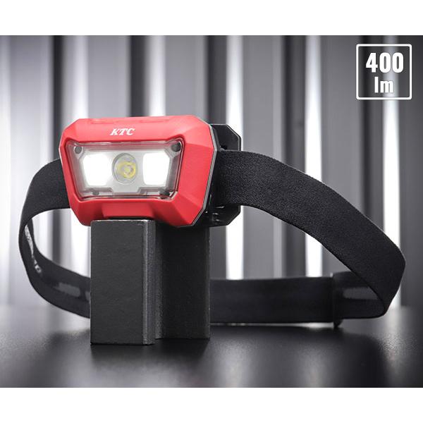 他サイト： KTC AL813M 充電式LEDヘッドライト 400lm モーションセンサー LED作業灯 広角・スポット切替の商品画像