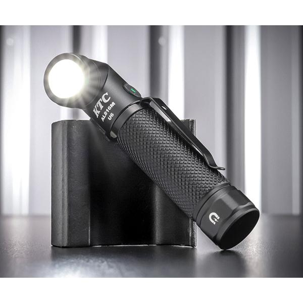 [26AW新商品] KTC 充電式LEDフレキシブルライト 700lm 80g 首振り90度 ペンライト ヘッドライト 帽子に付く マグネット付 (AL816M) 京都機械工具