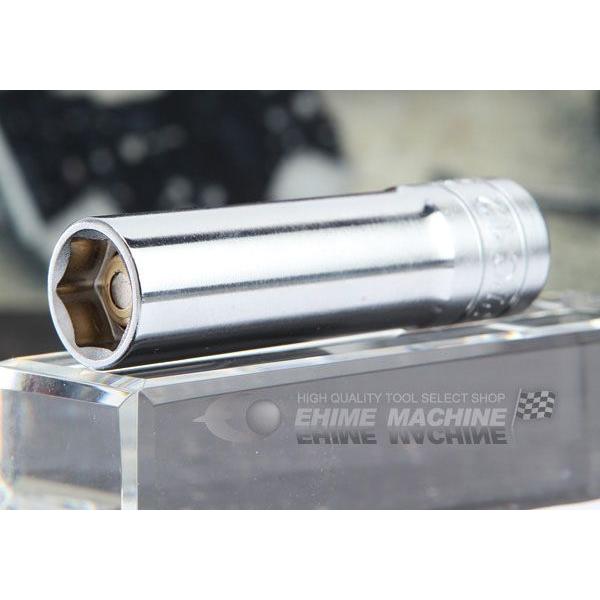 KTC マグネットディープソケット 差込角9.5mm(9.5sq.)(3/8) サイズ12mm (B3L-12MGA) 京都機械工具