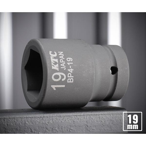 KTC インパクトソケット 差込角12.7mm(12.7sq.)(1/2) サイズ19mm 六角