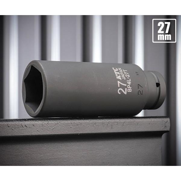 KTC KTC BP4L-27T サイズ27mm 12.7sq.インパクトレンチ用薄肉ディープ