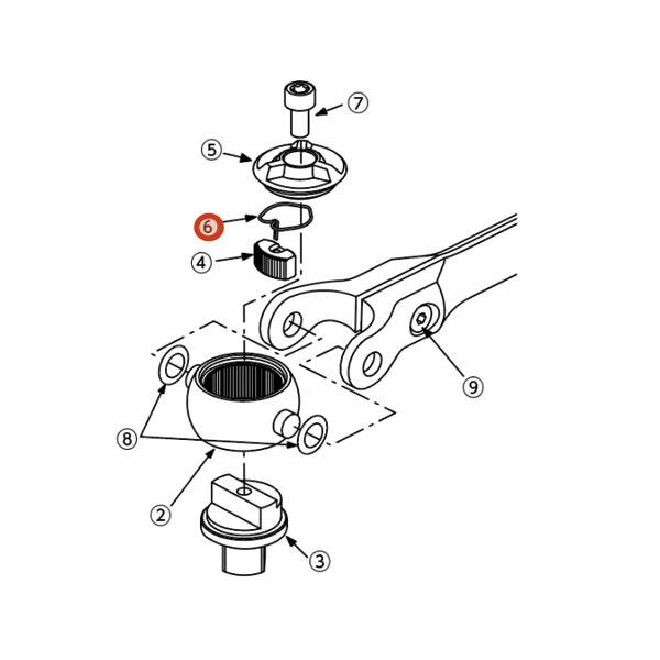 [部品・代引き不可] KTC BRSW3 スイベルラチェットハンドル用 【 スプリング 】 BRSW3-6