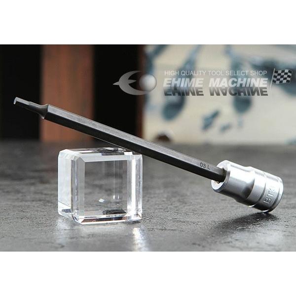 KTC ヘキサゴンビットソケット 差込角9.5mm(9.5sq.)(3/8) サイズ3mm (BT3-03L) 京都機械工具【ネコポス対応】