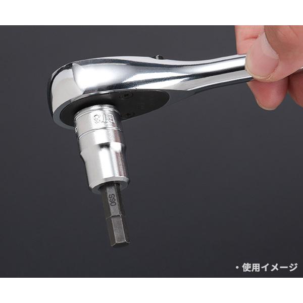 KTC �w�L�T�S���r�b�g�\�P�b�g �����p9.5mm(9.5sq.)(3/8) �T�C�Y6mm (BT3-06S) ���s�@�B�H��y�l�R�|�X�Ή��z ���i�摜2