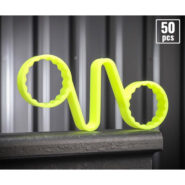 チェックリンクイエロー33mm 50個入 CLY33 ナットの緩みを一目で