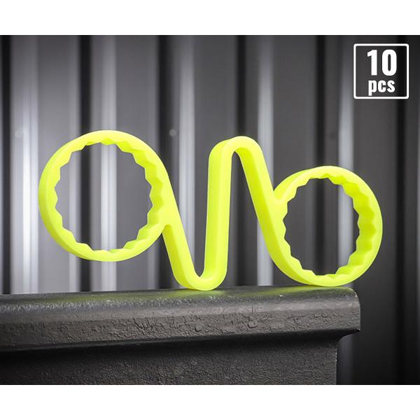 限定特価】チェックリンクイエロー38mm 10個入 CLY38-10P ナットの緩み