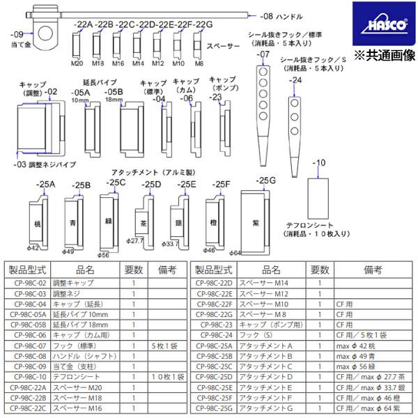 ハスコー シール抜きフック CP-98C-24(4580372204672) HASCO クランク 