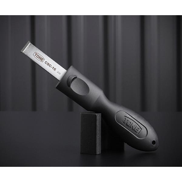 TONE 超硬スクレーパー 全長210mm 刃幅17mm (CSC-16