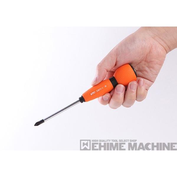 KTC �\�t�g���E���h�h���C�o�[ �N���X�ђ� No.1 �S��170mm (D8P2-1) ���s�@�B�H�� ���i�摜2