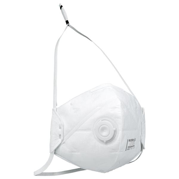 シゲマツ N95マスク 排気弁付 二つ折 [10個入] DD02V-N95-2K 立体構造