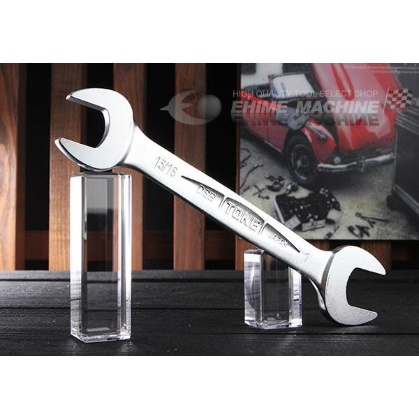 スパナ TONE（トネ） 両口スパナ(インチサイズ) 二面幅寸法15/16×1インチ 全長